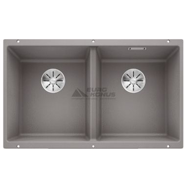 BLANCO Мойка под столешницу для кухни SUBLINE 350/350-U без крыла алюметаллик (523576)
